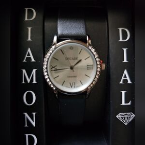 Women's Elegant Black and Silver Watch
